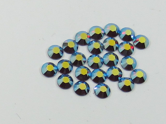 12 pcs. 40ss SIAM AB FLATBACK European Rhinestones